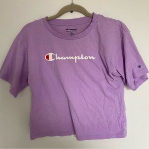 CHAMPION Purple Grahic Short Sleeve TShirt XL